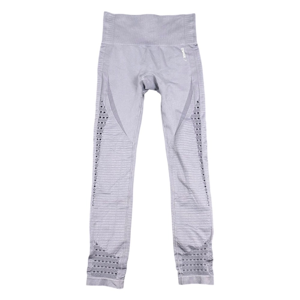 Gymshark Energy Seamless Leggings Womens XS Dusty Purple Eyelet Performance